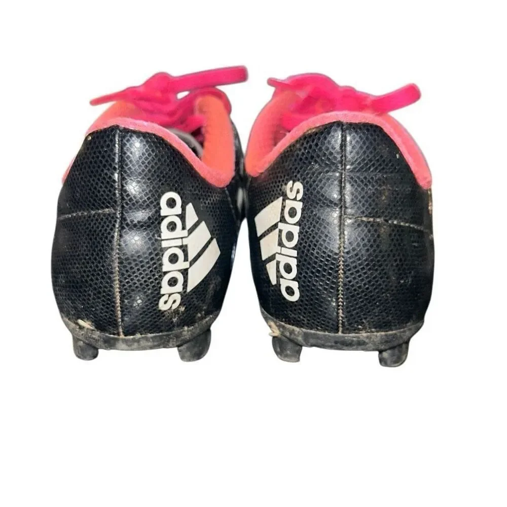 Kid’s adidas sz 2.5 soccer baseball field cleats sports w hot pink